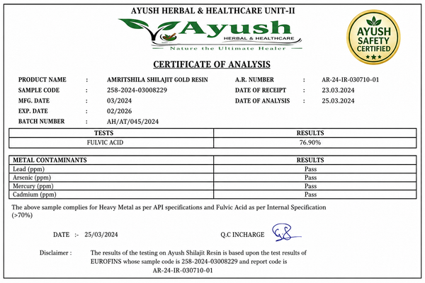 Ayush Safety Certification